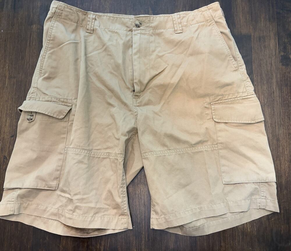 Polo Ralph Lauren Cargo Shorts Mens 36 Relaxed Fit Embroidered Logo Khaki Tan